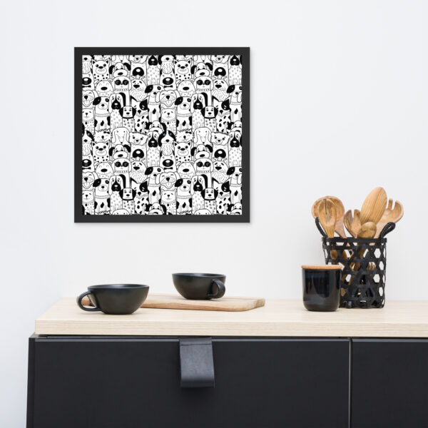 Dogs for Dayz / Framed photo paper poster
